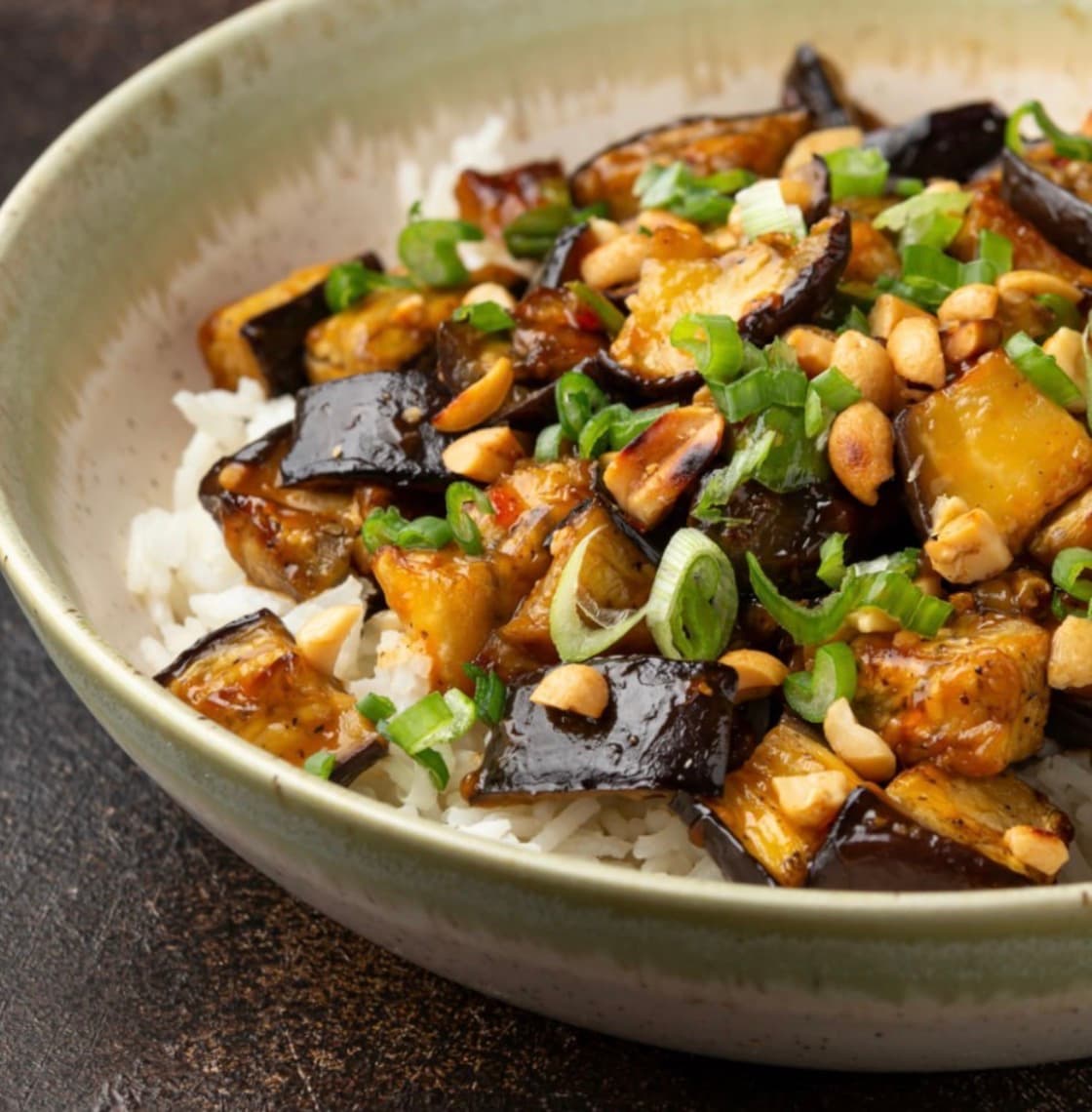 Easy Kung Pao Eggplant Recipe Spicy, Sweet and Vegan Stir Fry