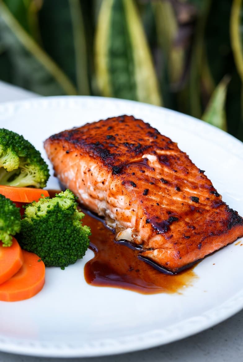 Image for Teriyaki-Glazed Air Fryer Salmon (Because We All Need a Win Sometimes) - Food Recipe